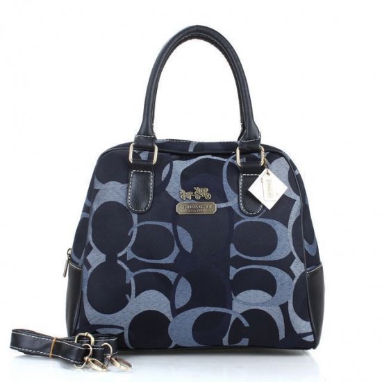 Coach Georgie In Signature Medium Navy Satchels ETX | Women